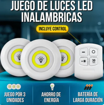 Set Premium de 3 luces LED